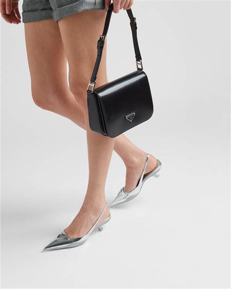 prada giava shoe|women's slingback Prada shoes.